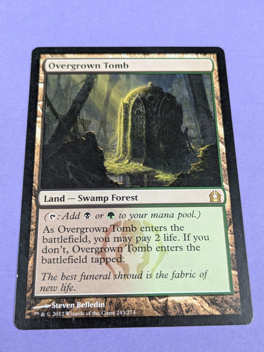 MTG Magic: Return to Ravnica: Overgrown Tomb #243/274 Rare - LP