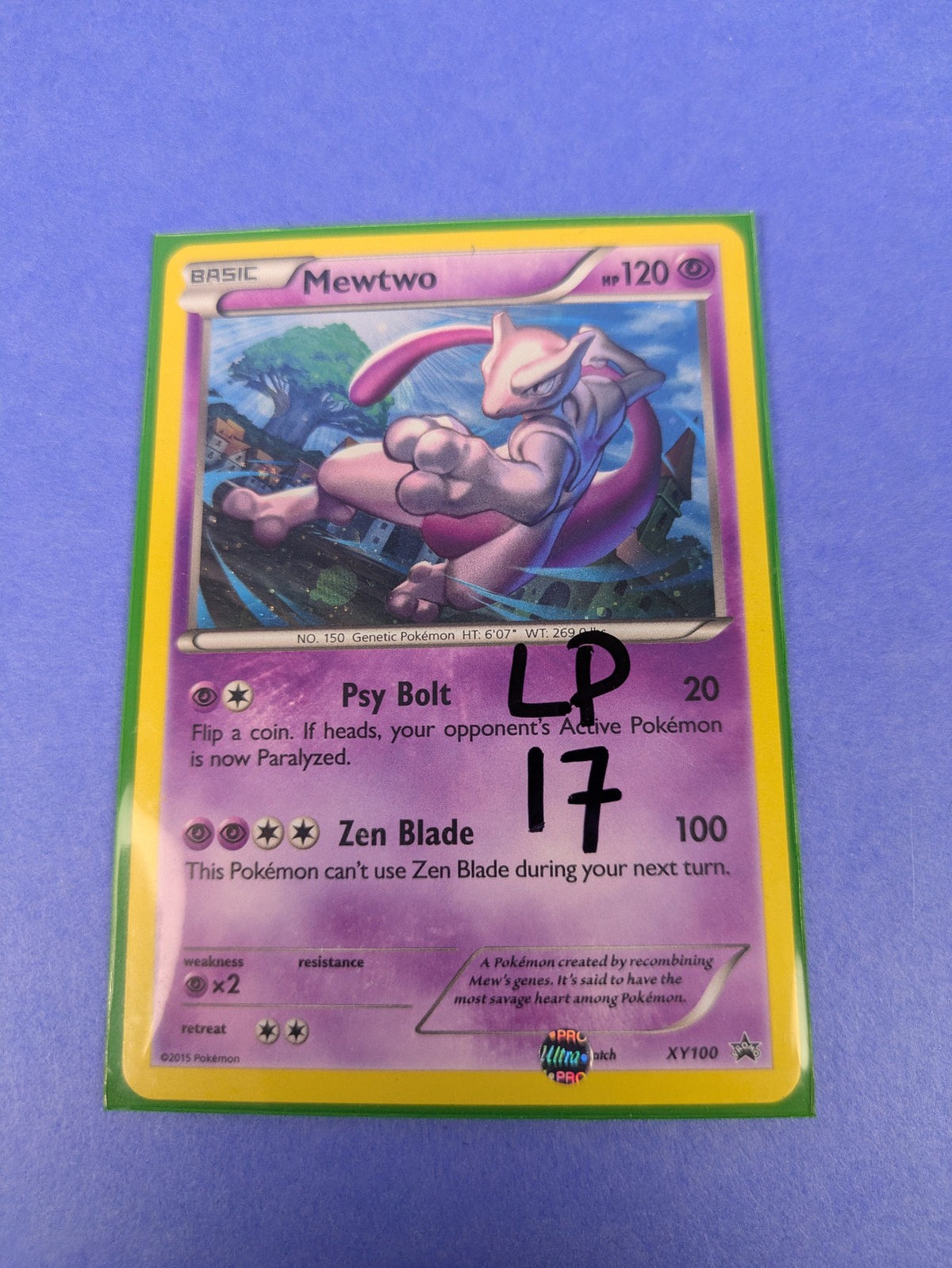 Mewtwo - XY100 - Promo Holo XY Black Star Promos - Pokemon Card - LP