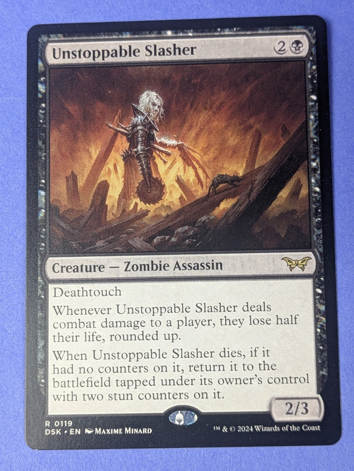 MTG Magic: Duskmourn: House of Horror: Unstoppable Slasher #0119 Rare - NM