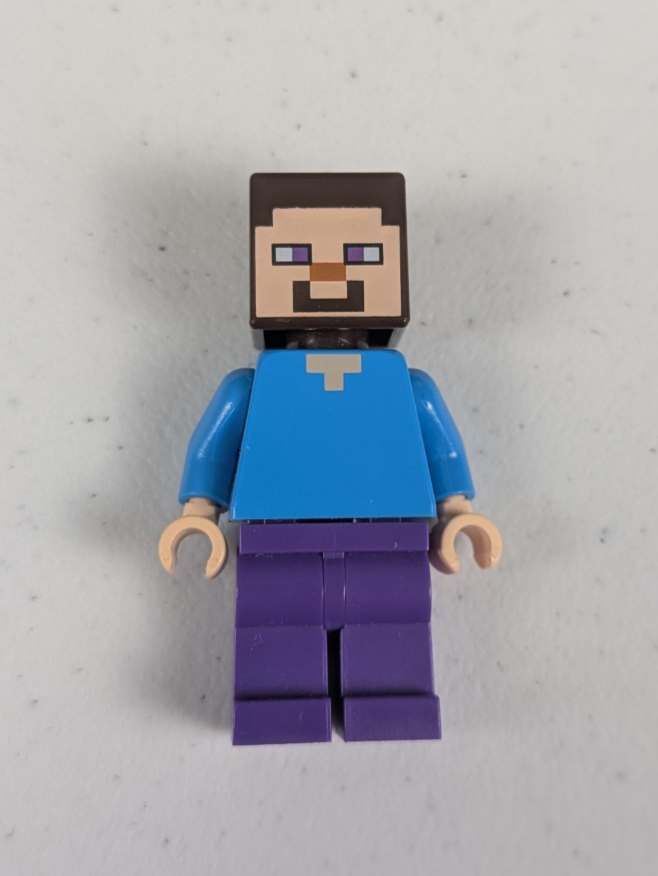 Lego Minecraft: Steve (Light Nougat) - Dark Purple Legs (10X) min009 Set 21116