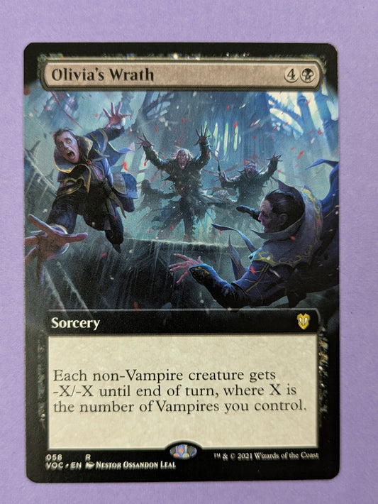 MTG Magic The Gathering: Crimson Vow Commander: Olivia's Wrath #058 Rare - NM