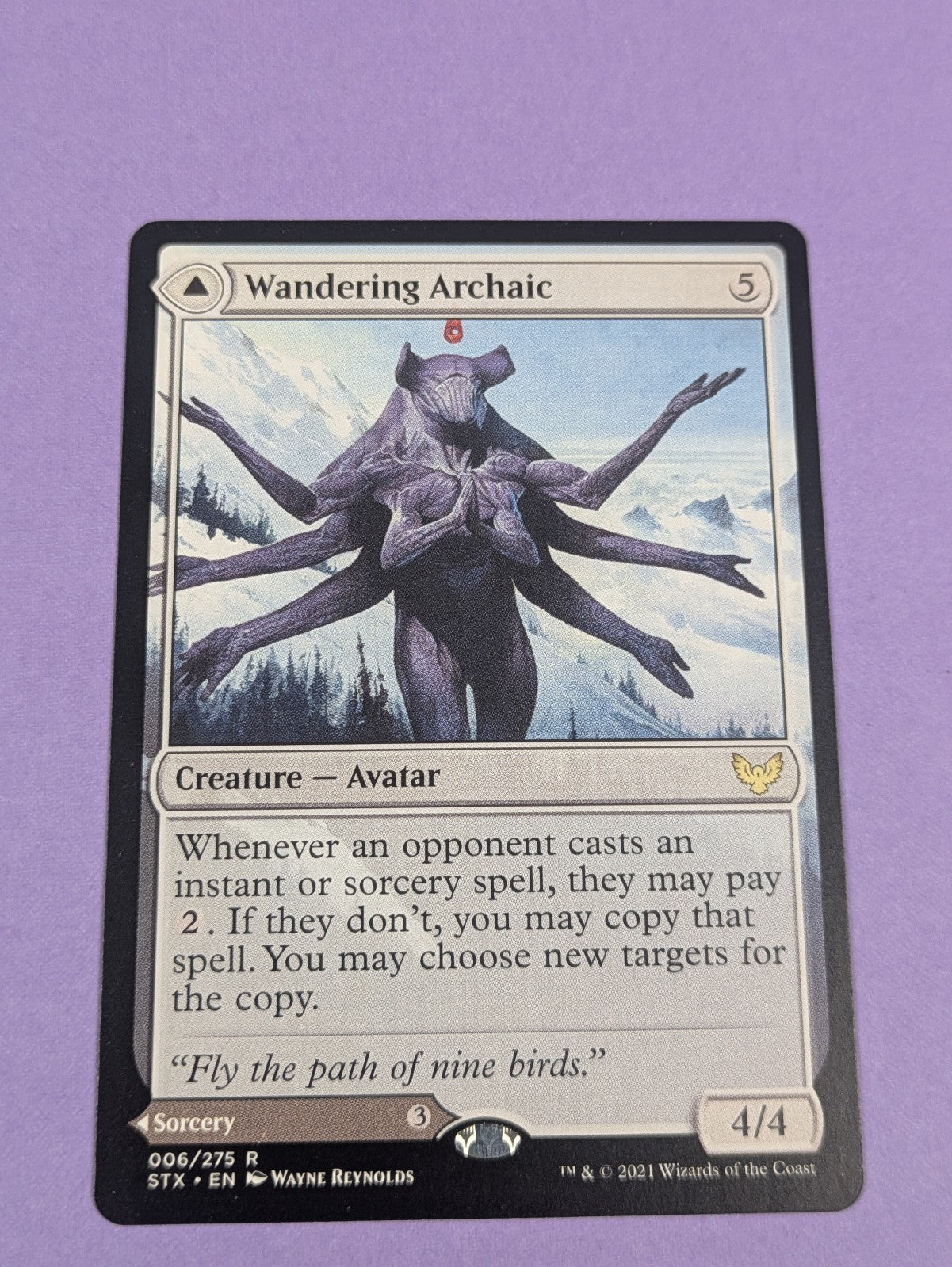 MTG Magic: Strixhaven: School of Mages: Wandering Archaic #006/275 Rare - NM