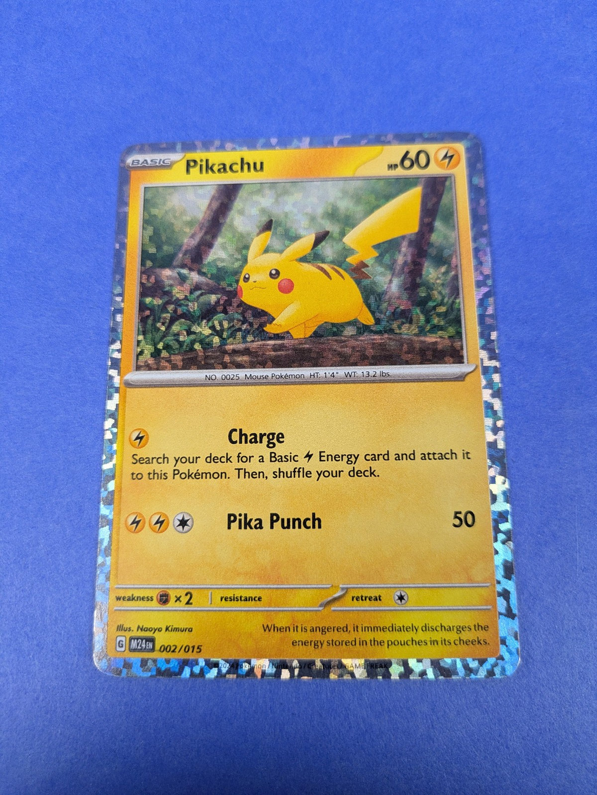 Pikachu - 002/015 - Promo Holo McDonalds 2025 Promo - Pokemon Card - NM