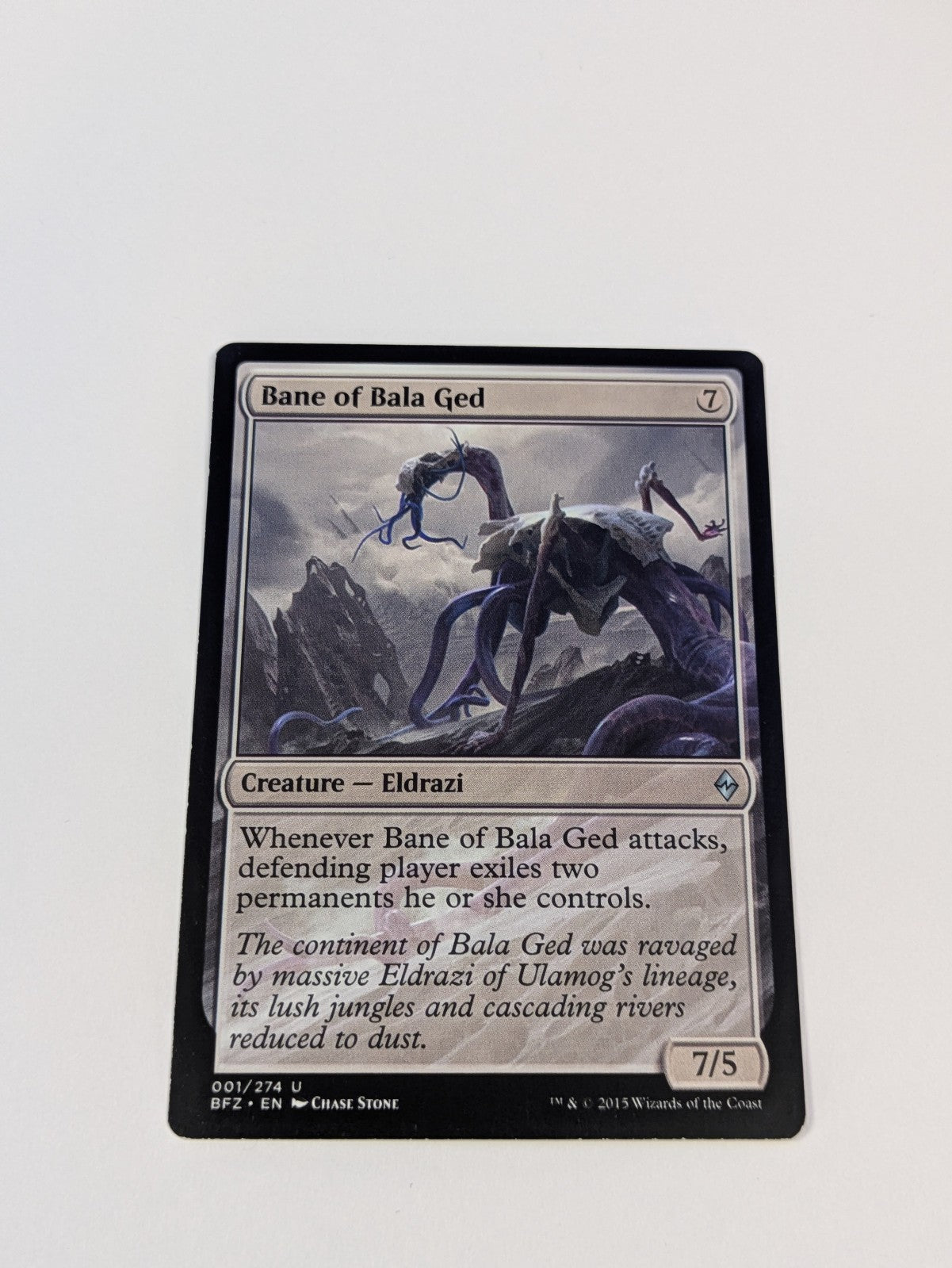 MTG Magic: Battle for Zendikar: Bane of Bala Ged #001/274 Uncommon - LP