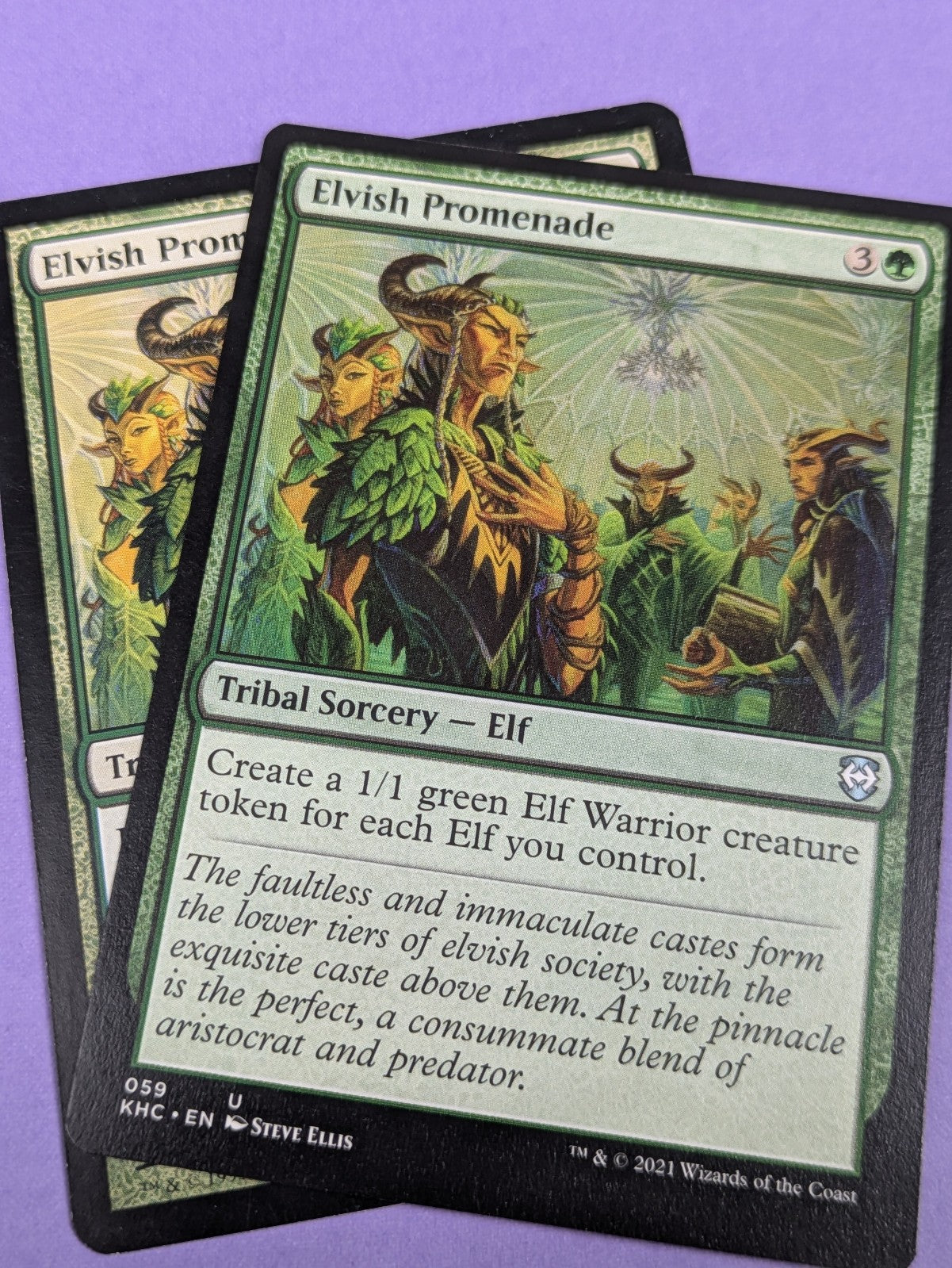 MTG Magic: Kaldheim Commander: Elvish Promenade #059 Uncommon - NM