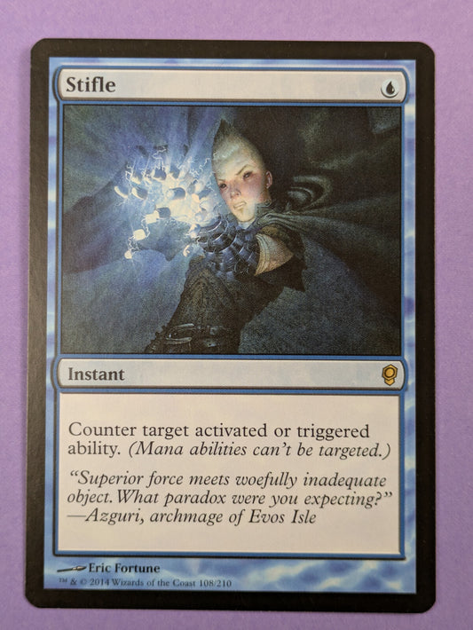 MTG Magic The Gathering: Conspiracy: Stifle Rare #108/210 - NM