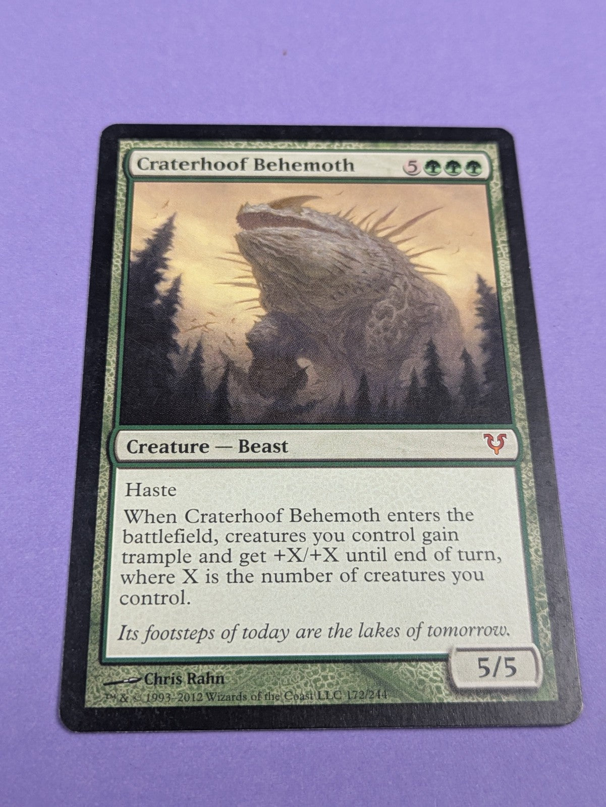 MTG Magic: Avacyn Restored: Craterhoof Behemoth #172/244 Mythic - LP