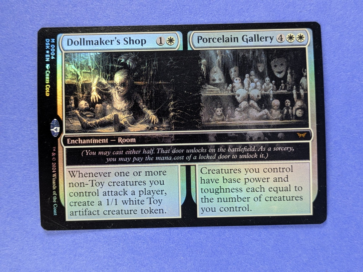 MTG: Duskmourn: Dollmaker's Shop / Porcelain Gallery Foil #004 Mythic - LP