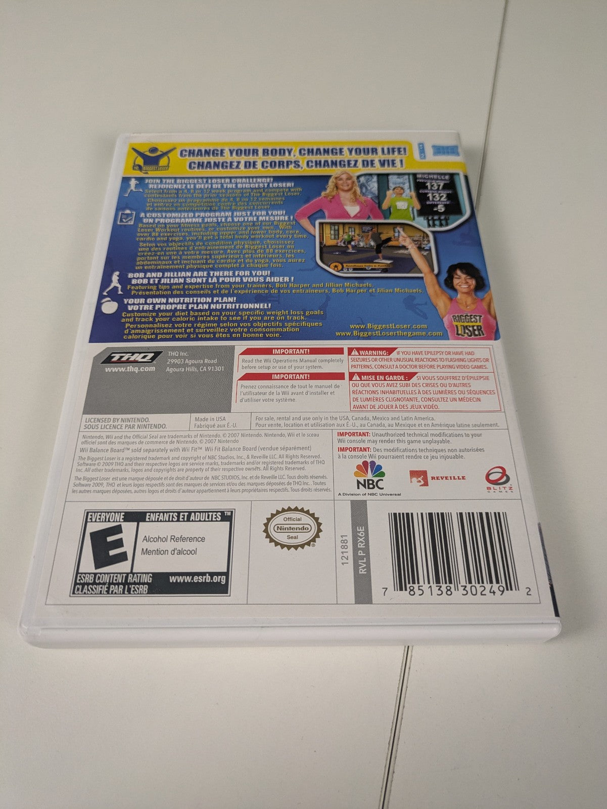 The Biggest Loser (Nintendo Wii, 2009) CIB