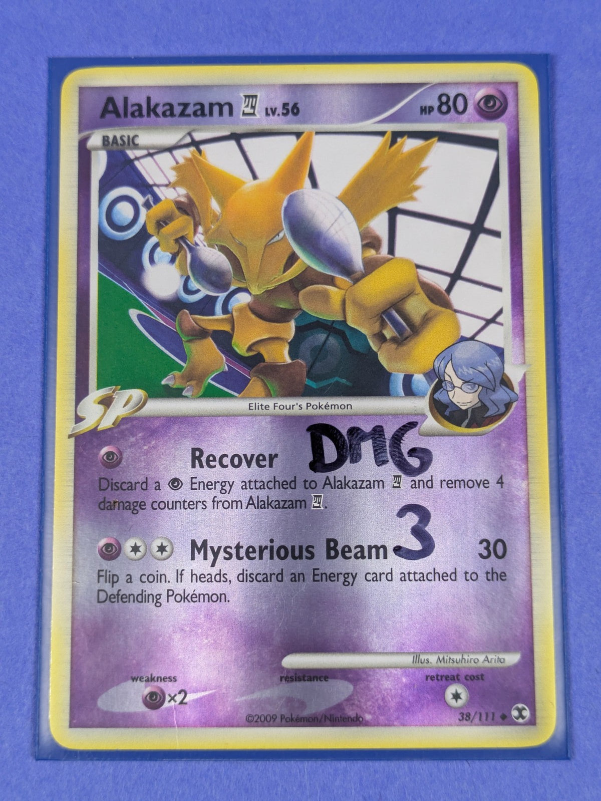 Alakazam 4 - 38/111 - Uncommon Reverse Holo Rising Rivals - Pokemon Card - DMG