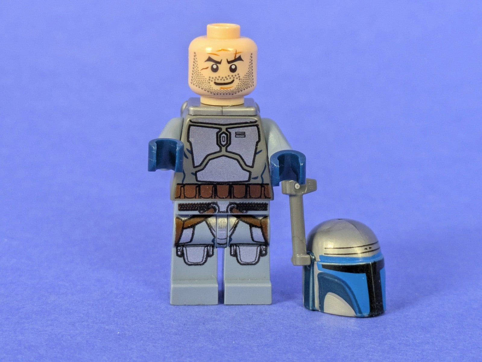 Lego Star Wars: Jango Fett - Light Nougat Head, Smile sw0468 Set 75015