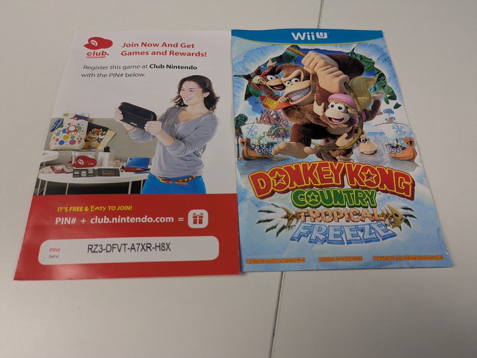 Donkey Kong Country: Tropical Freeze (Nintendo Wii U, 2014) CIB