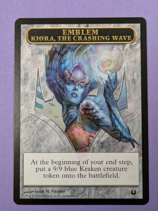 MTG: Born of the Gods Tokens: Kiora, the Crashing Wave Emblem #11/11 Token - NM