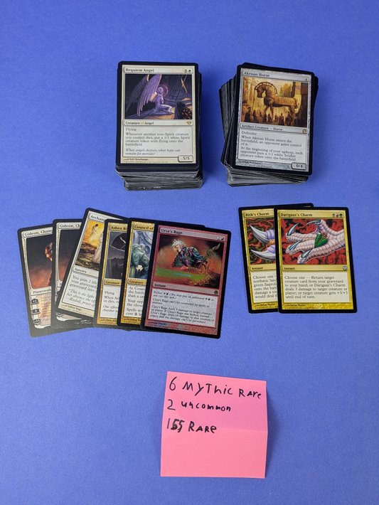 MTG Magic: 163 Card Bundle Lot Foil & Non-Foil - Uncommon, Rare, Mythic