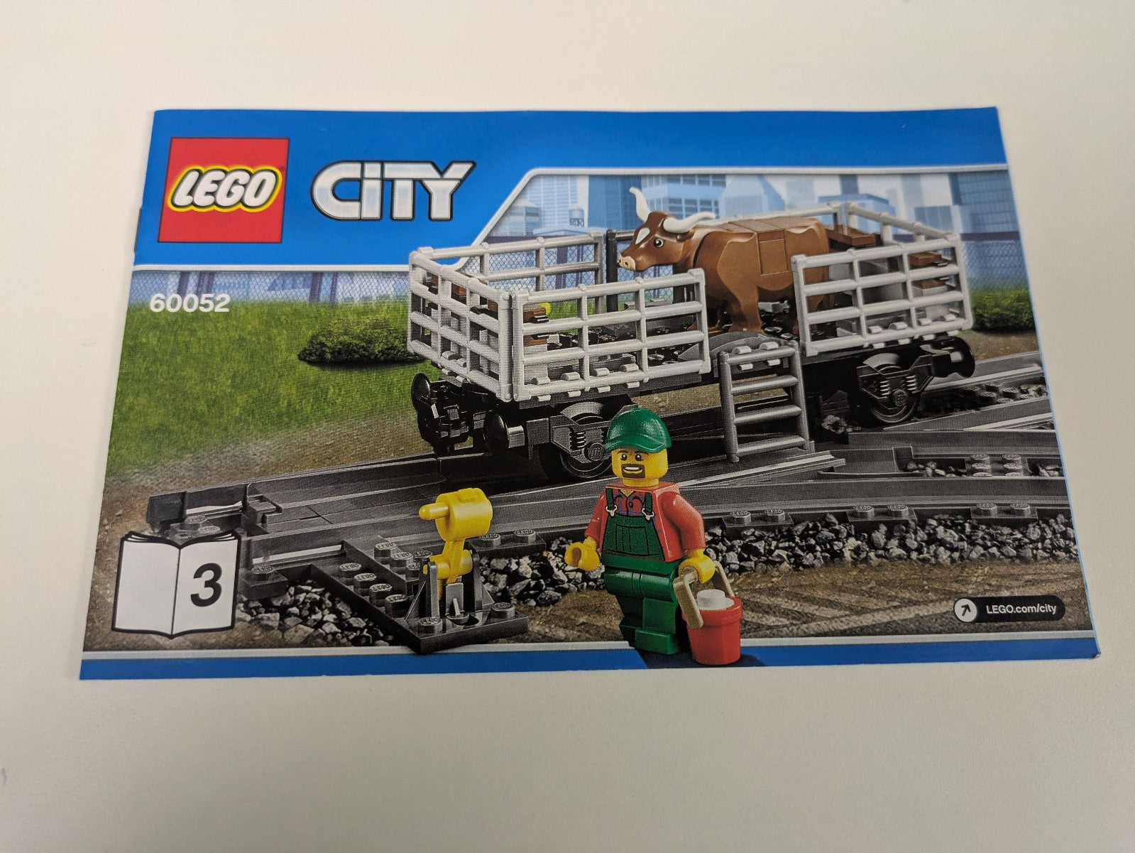 Lego City: Train: RC Train: Cargo Train Set 60052 - Complete Set