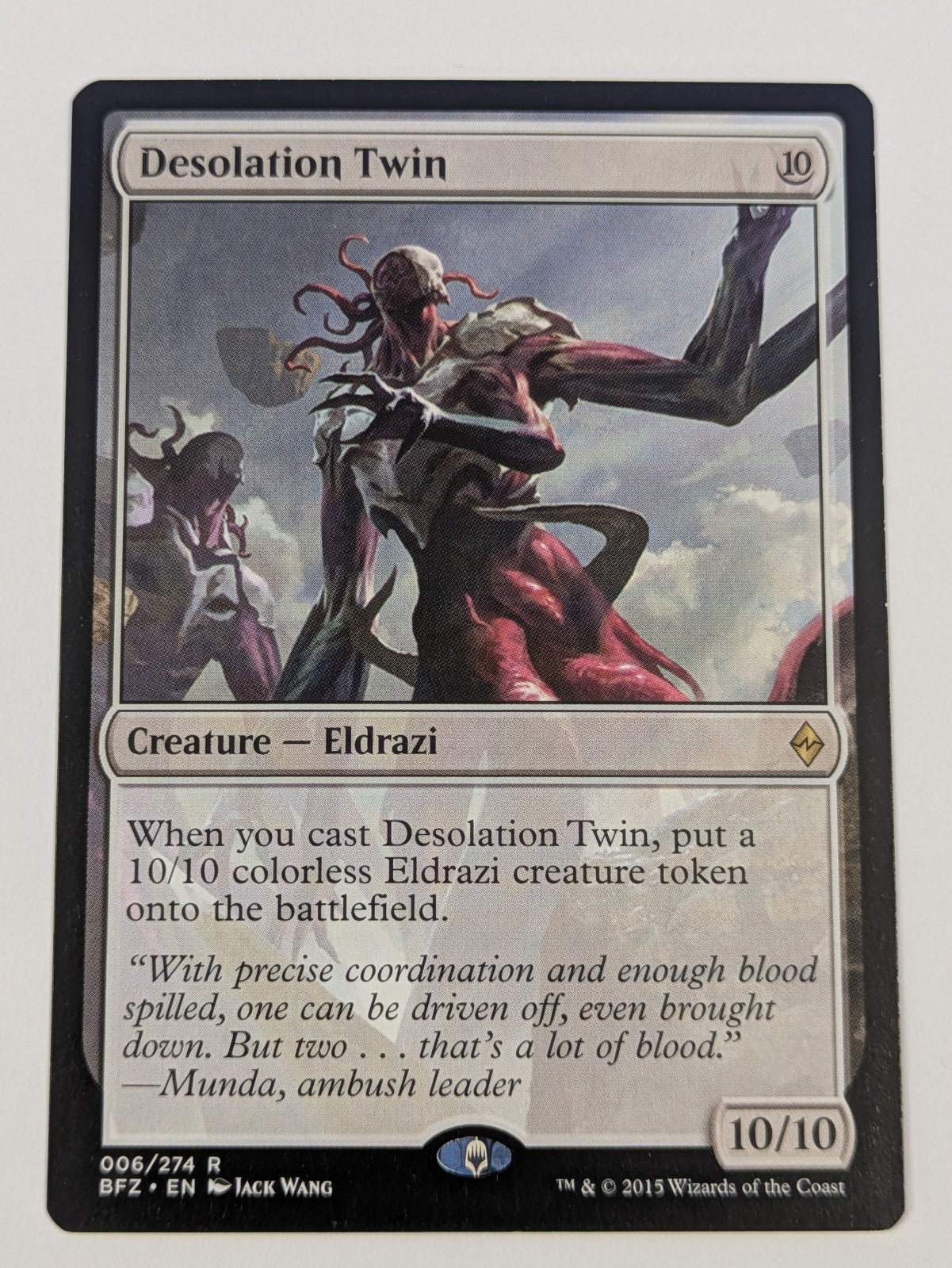 MTG Magic: Battle for Zendikar: Desolation Twin #006/274 Rare - LP