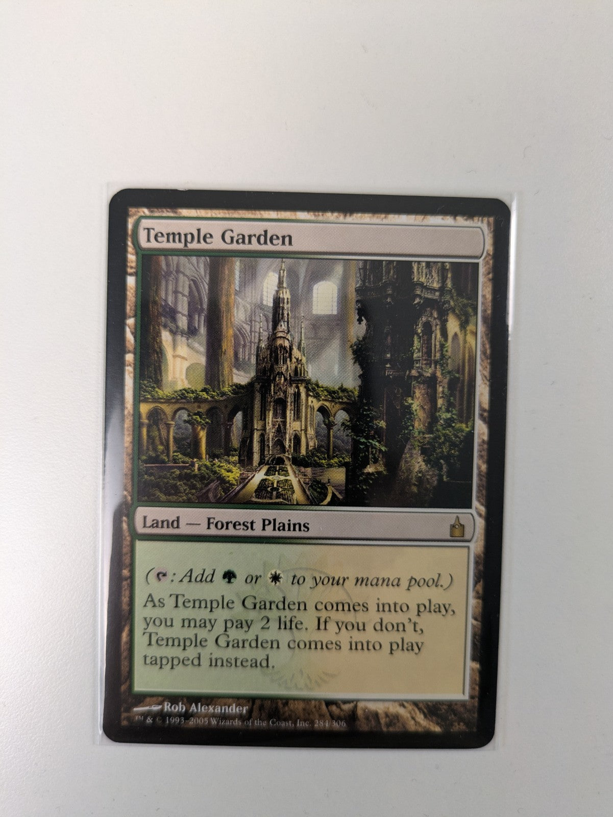 MTG: Magic The Gathering: Ravnica: Temple Garden - RARE - LP
