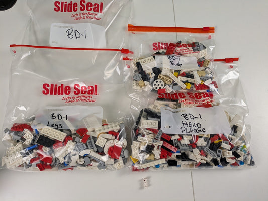 Lego Star Wars: Sculptures: Fallen Order: BD-1 Set 75335 - Complete Set