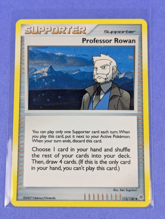 Professor Rowan - 112/130 - Holo Uncommon Diamond & Pearl - Pokemon - LP