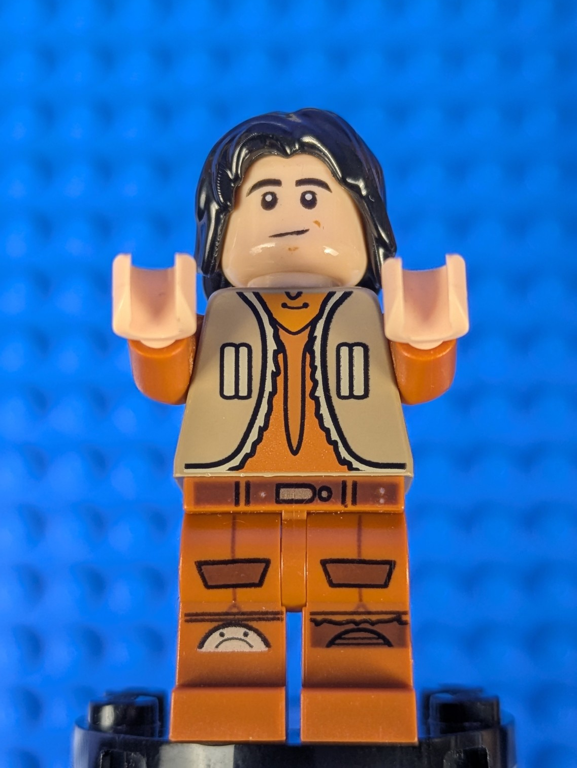 Lego Star Wars: Rebels: Ezra Bridger - Dark Tan Vest, Hair sw0574 Set 75090