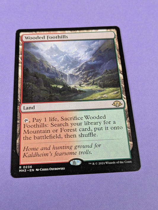 MTG Magic: Modern Horizons 3: Wooded Foothills #0236 Rare - NM