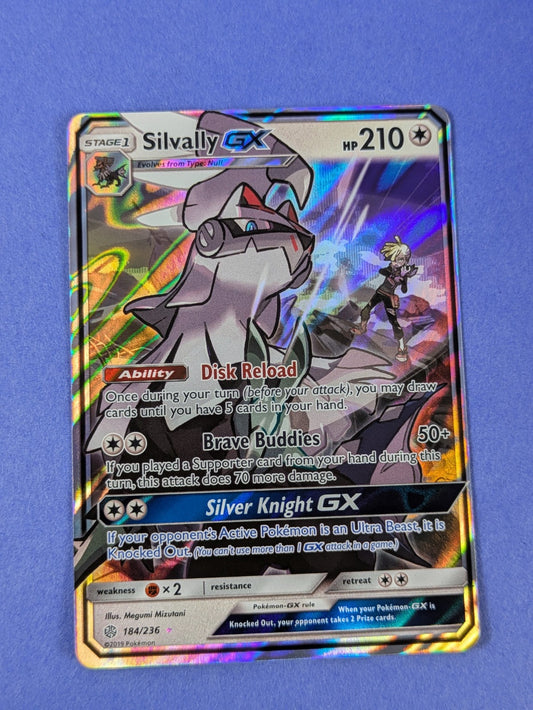 Silvally GX - 184/236 - Rare Holo GX Cosmic Eclipse - Pokemon Card - NM