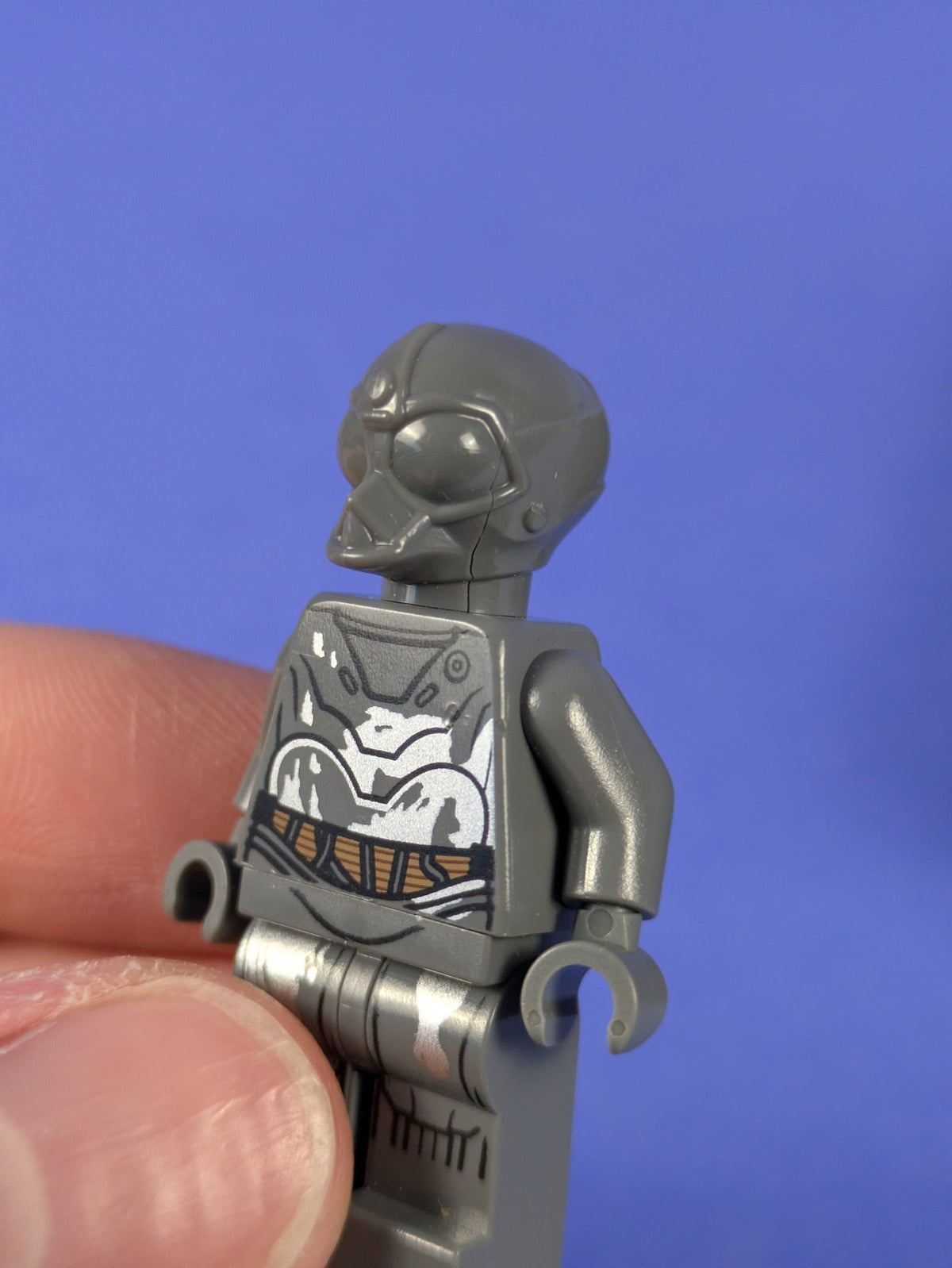 Lego Star Wars: RA-7 Protocol Droid (Dark Bluish Gray) sw0573 Set 75051