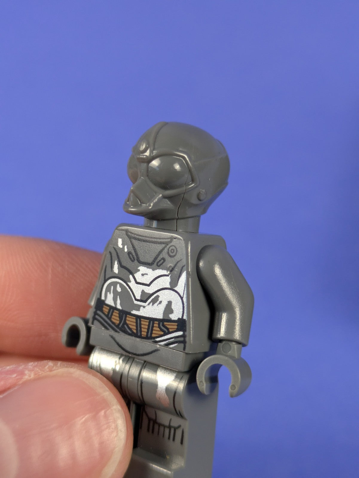 Lego Star Wars: RA-7 Protocol Droid (Dark Bluish Gray) sw0573 Set 75051