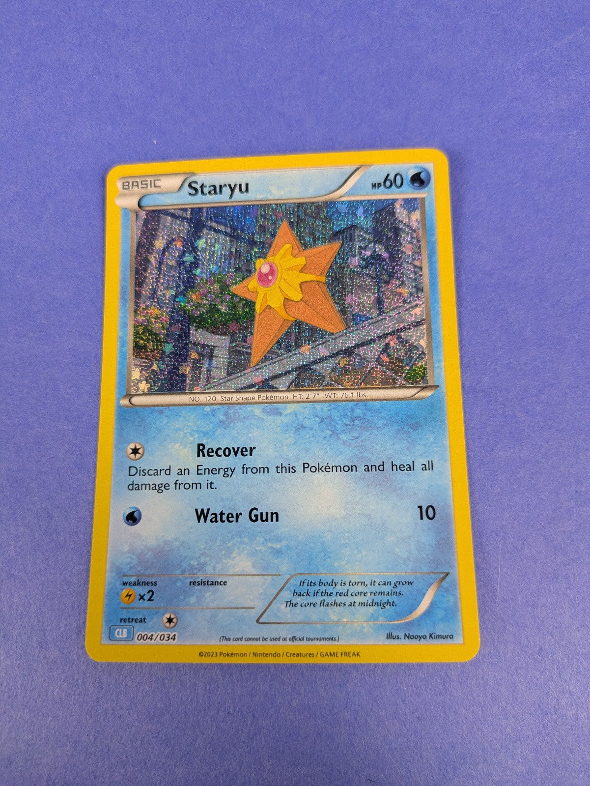 Staryu - 004/034 - Holo Promo Pokémon TCG Classic - Blastoise CLB - Pokemon - NM