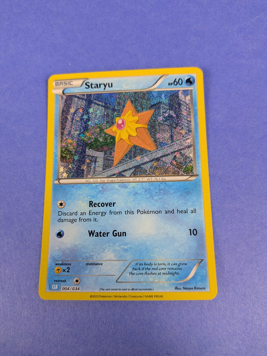Staryu - 004/034 - Holo Promo Pokémon TCG Classic - Blastoise CLB - Pokemon - NM