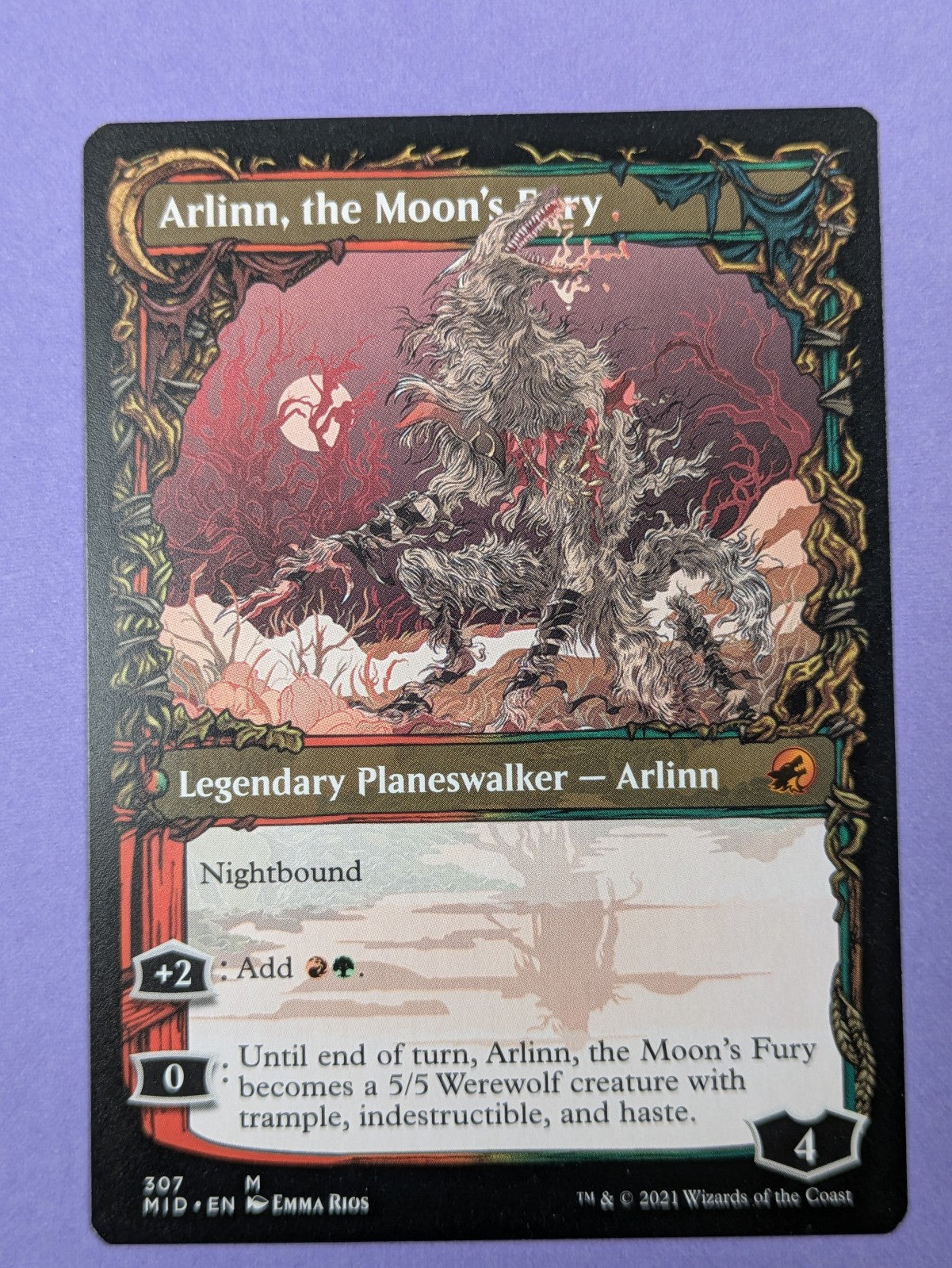 MTG Magic: Innistrad: Midnight Hunt: Arlinn, the Pack's Hope #307 Mythic - NM