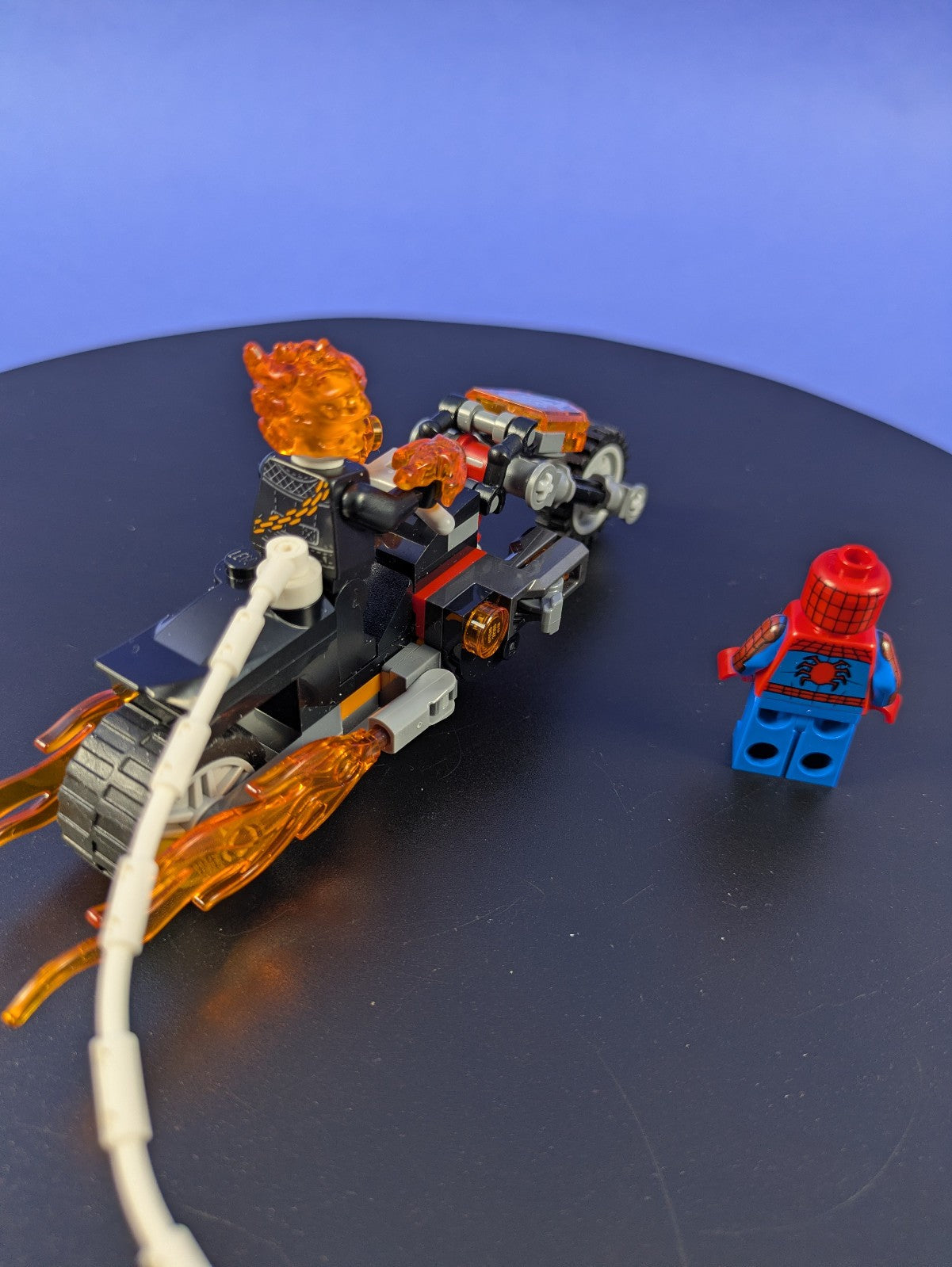 LEGO Super Heroes Spider-Man vs. Ghost Rider Motorcycle 76335 Complete Pre-Owned
