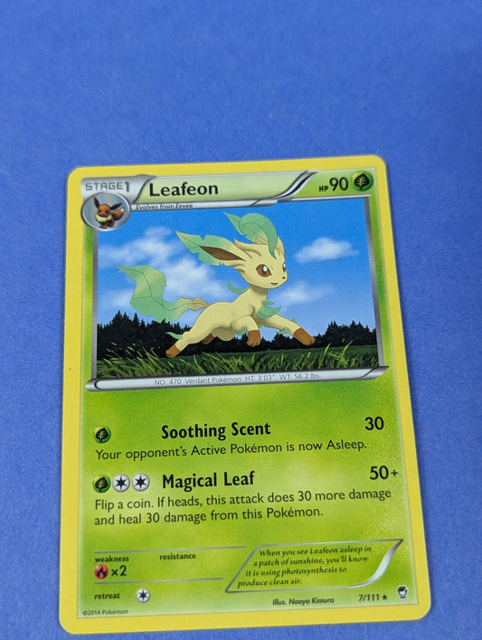 Leafeon - 7/111 - Rare XY: Furious Fists - Pokemon Card - LP
