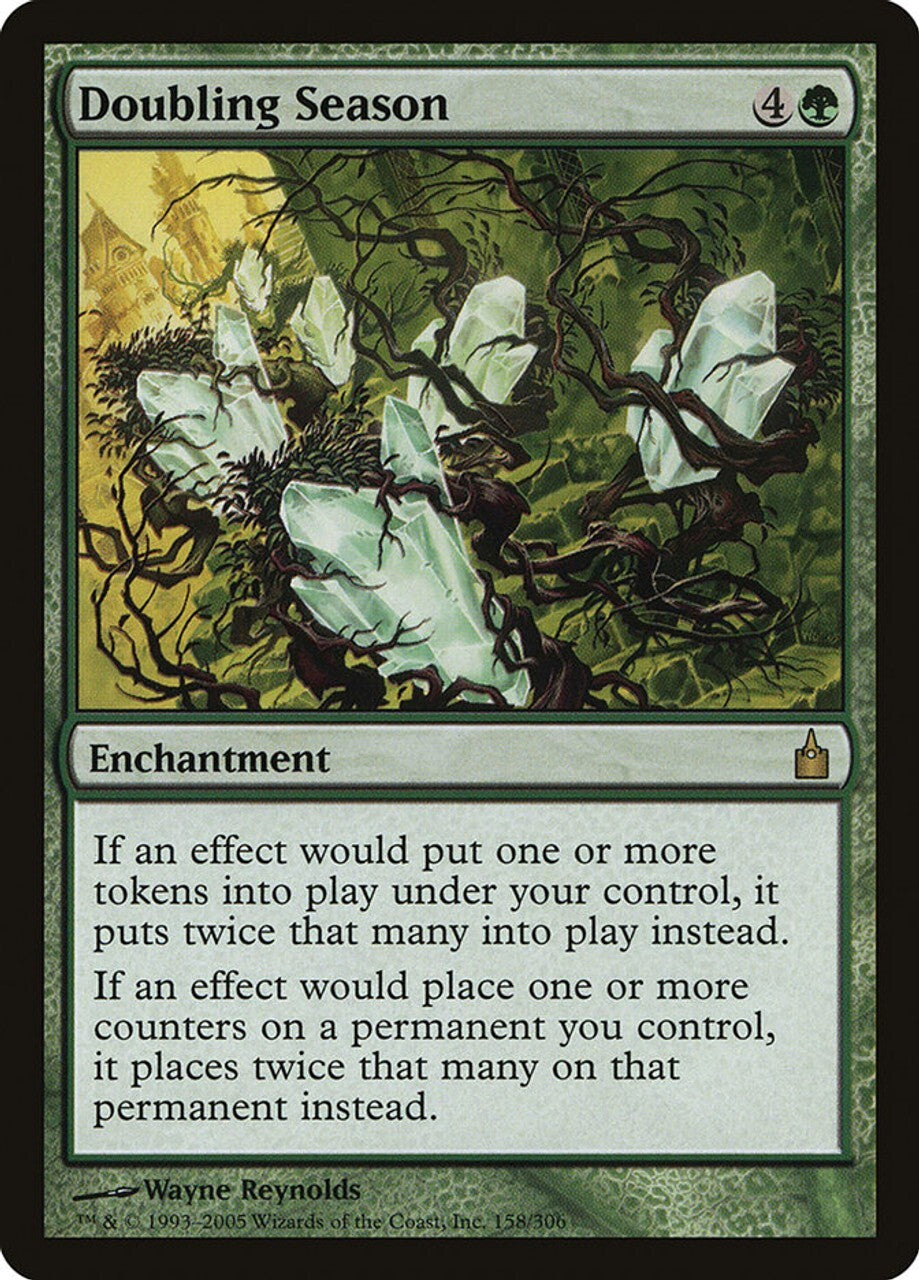 MTG Magic The Gathering: Ravnica: Doubling Season - Mythic Rare - LP