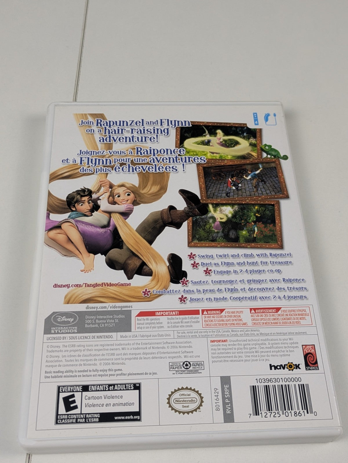 Disney Tangled (Nintendo Wii, 2010) CIB