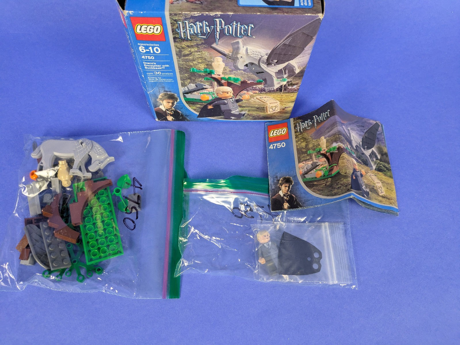 Lego Harry Potter: Draco's Encounter with Buckbeak Set 4750 Complete Set