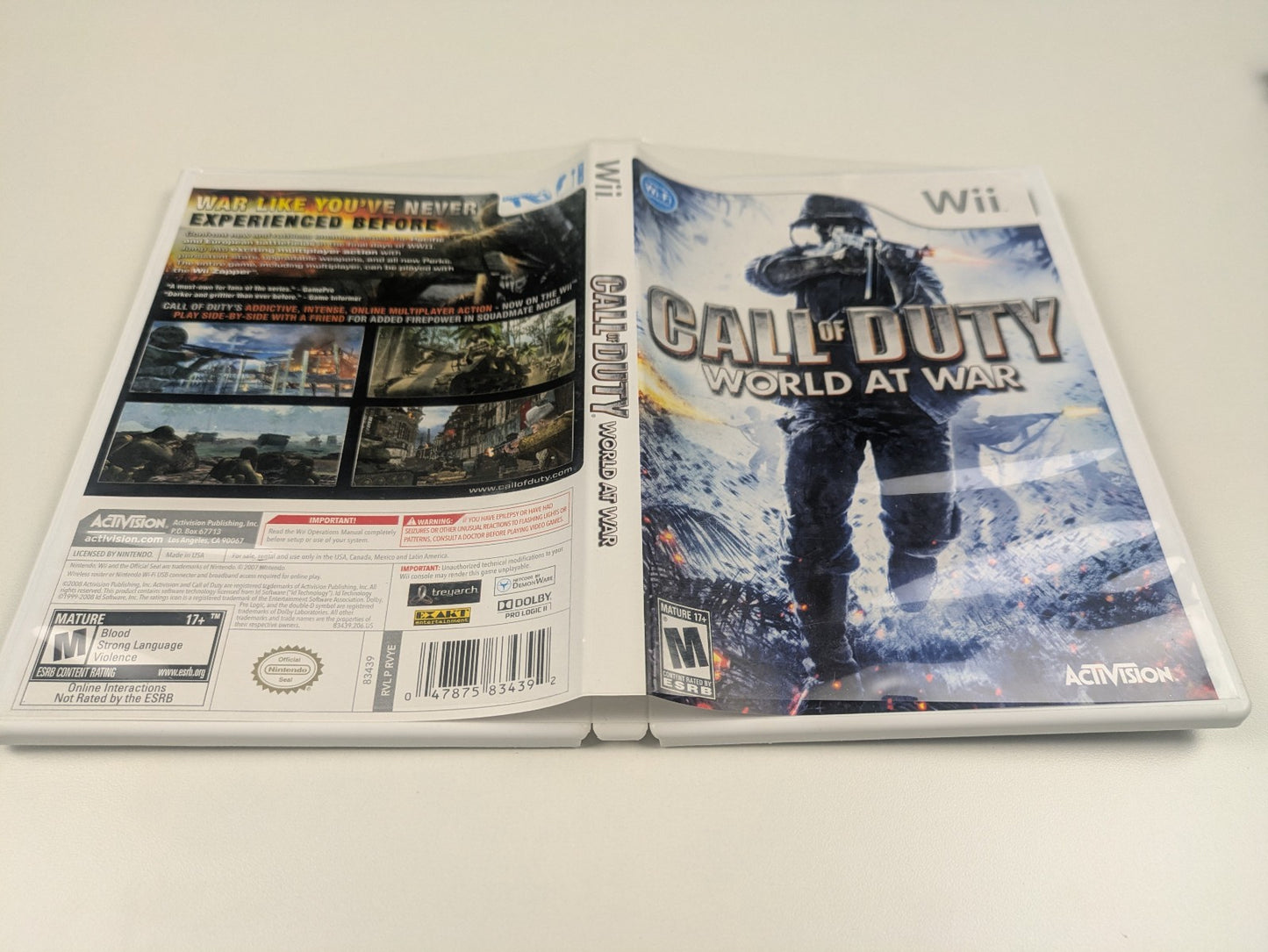 Call of Duty: World at War (Nintendo Wii, 2008) CIB