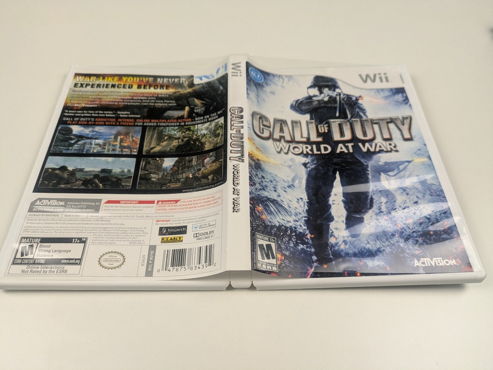 Call of Duty: World at War (Nintendo Wii, 2008) CIB