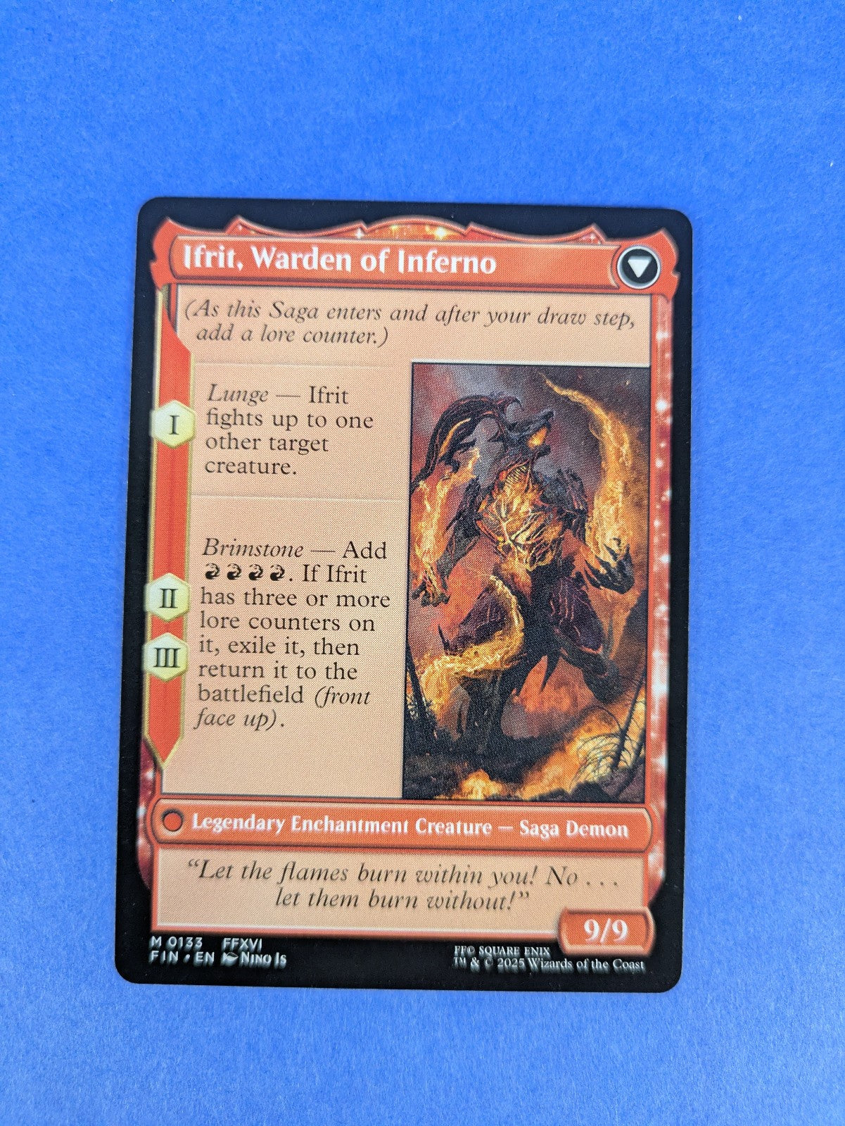 MTG Magic: Clive, Ifrit's Dominant/Ifrit, Warden of Inferno #0133 Mythic - NM