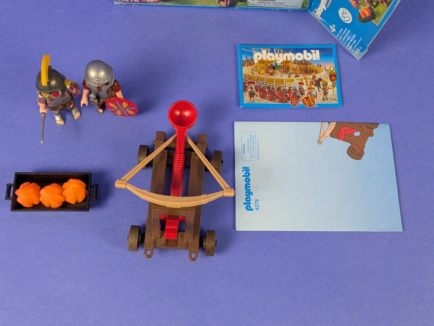 PLAYMOBIL Roman Fire Set 4278 Complete Set
