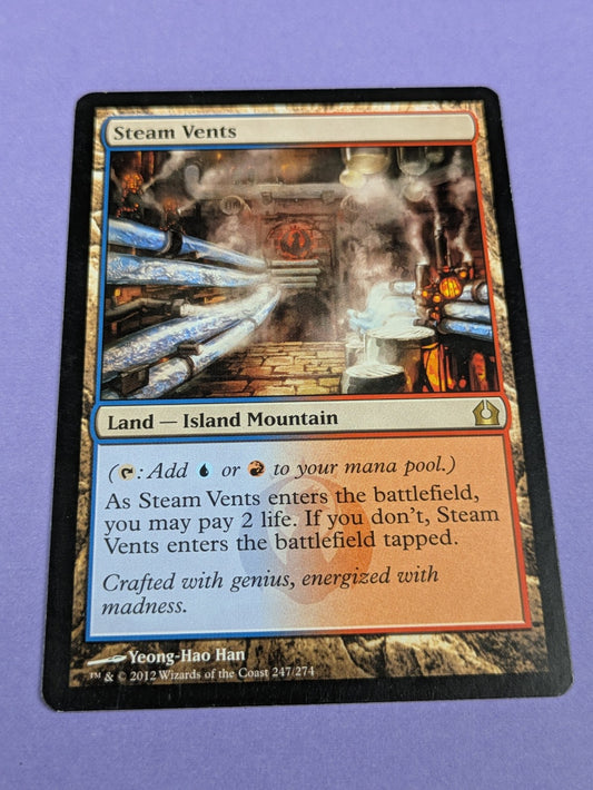 MTG Magic: Return to Ravnica: Steam Vents #247/274 Rare - LP