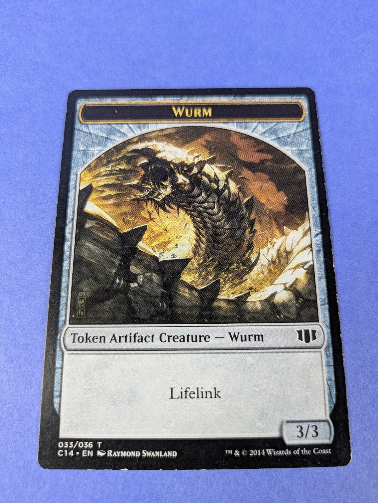 MTG Magic: Commander 2014 Tokens: Goat Wurm Lifelink #003/036 Token - MP
