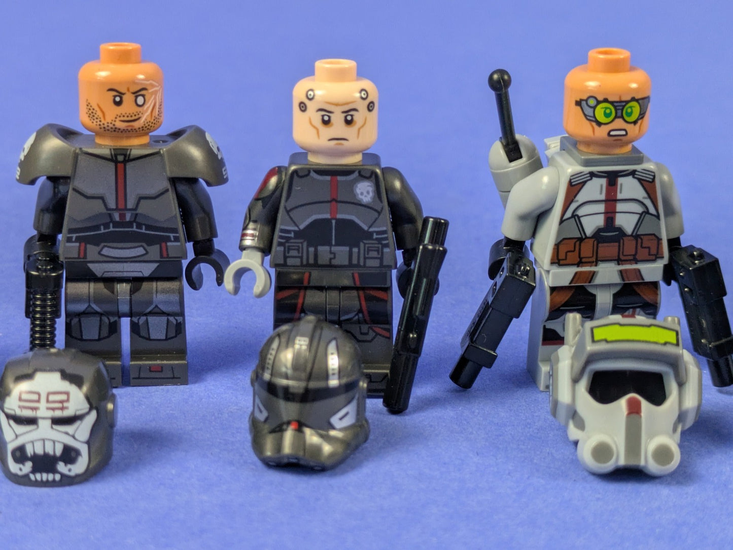 LEGO Star Wars The Bad Batch Minifigure Omega Hunter Wrecker Echo Tech Crosshair