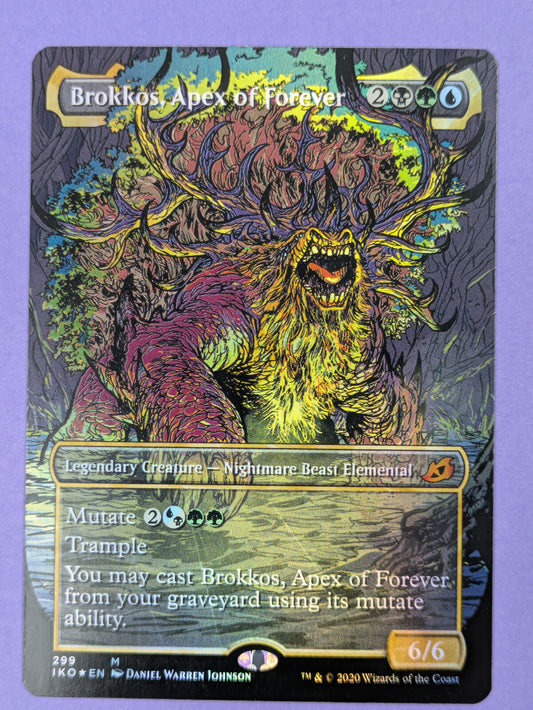 MTG Magic: Ikoria: Lair of Behemoths: Brokkos, Apex of Forever Foil #299 - NM