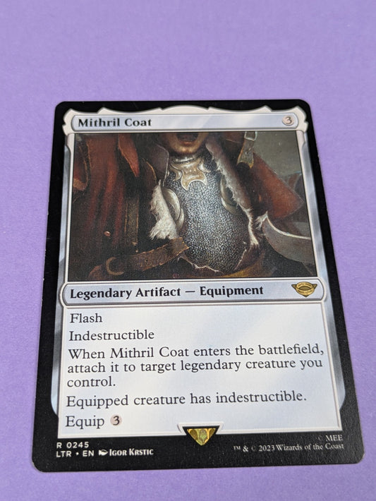 MTG: The Lord of the Rings: Mithril Coat #0245 Rare - NM