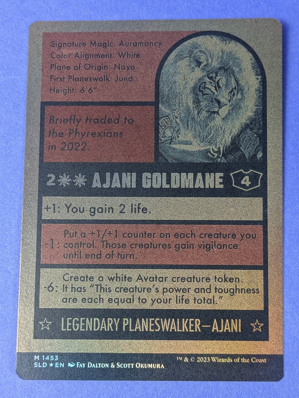 MTG Magic: Secret Lair Drop: Ajani Goldmane Foil #1453 Mythic - NM