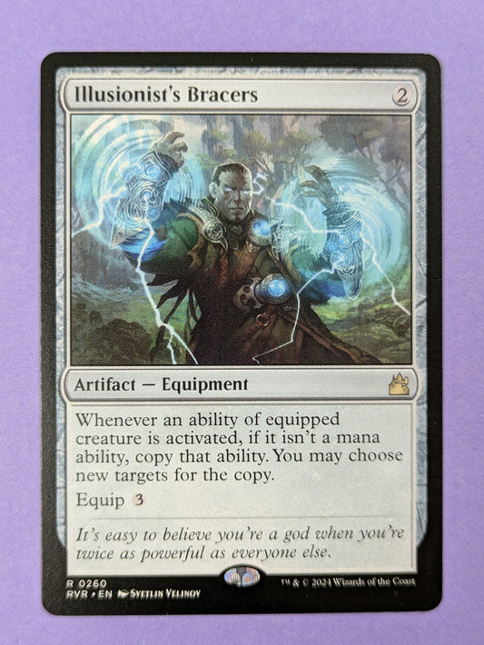 MTG Magic: Ravnica Remastered: Illusionist's Bracers #0260 Rare - NM