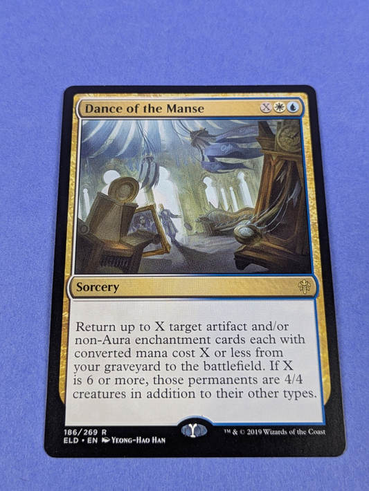 MTG Magic: Throne of Eldraine: Dance of the Manse #186/269 Rare - NM
