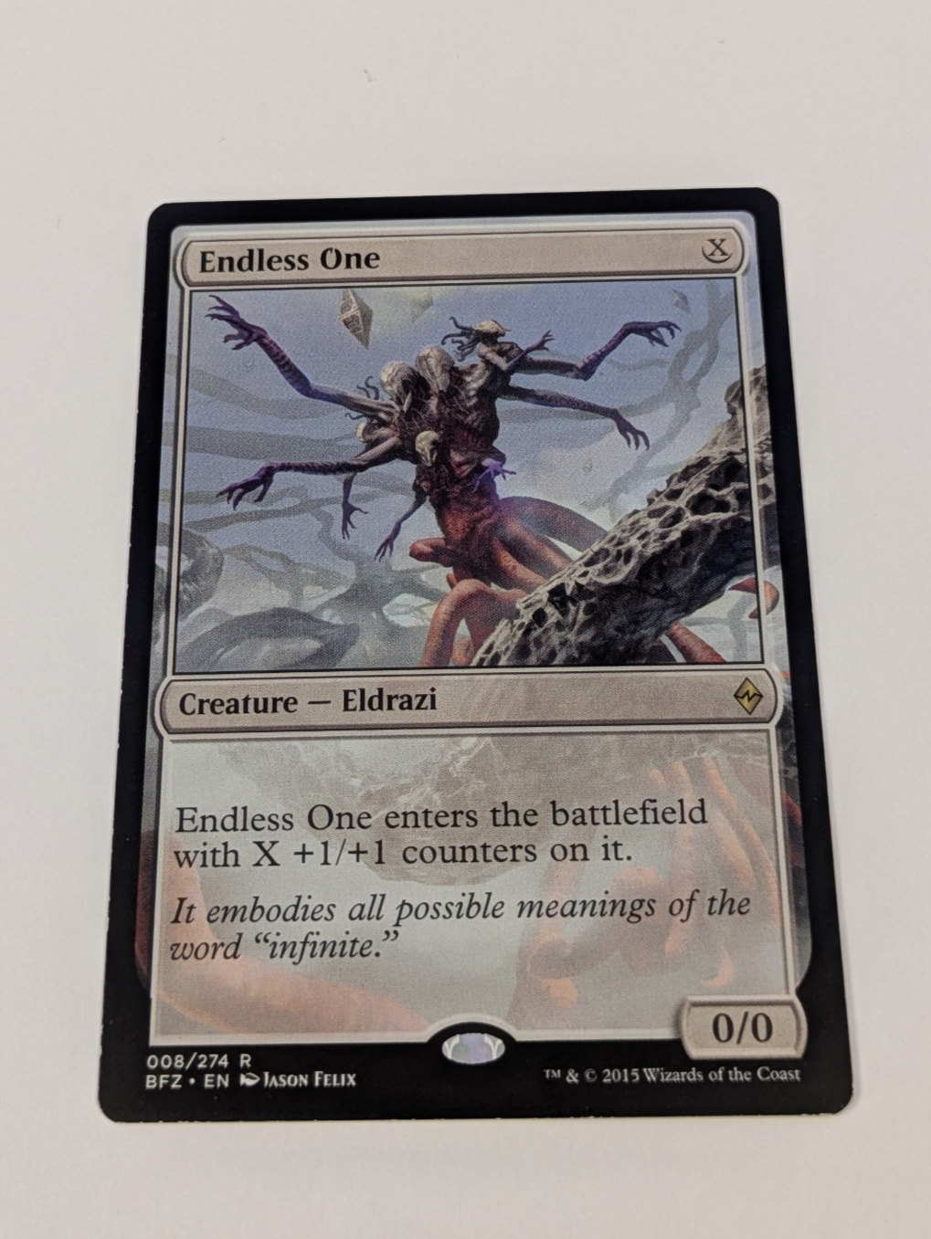 MTG Magic: Battle for Zendikar: Endless One #008/274 Rare - LP