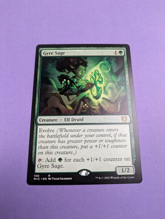 MTG: Magic The Gathering: Midnight Hunt Commander: Gyre Sage- Rare - NM
